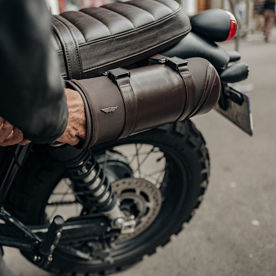 Cylindrical Satchel - Brown