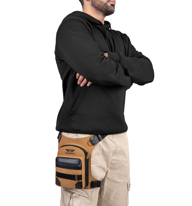Sacoche de Jambe Urban - Canvas Tabac